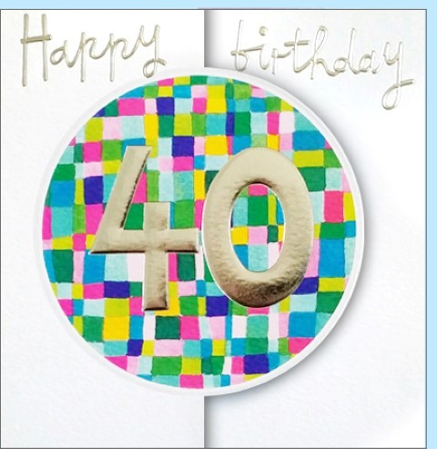 Umschlagk. Happy Birthday 40