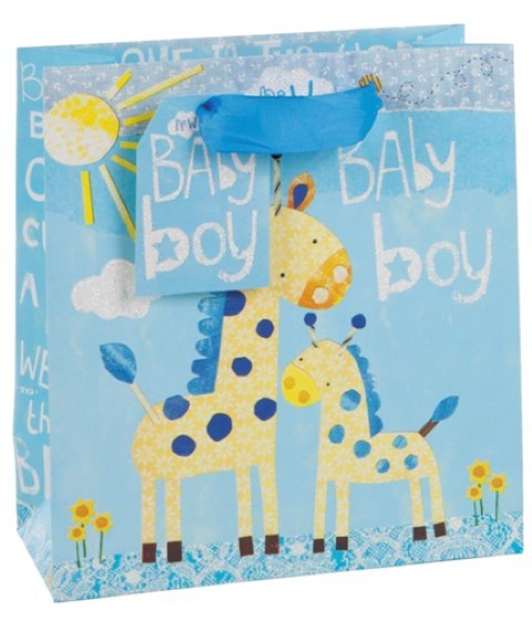 Baby blau Giraffe Bag medium