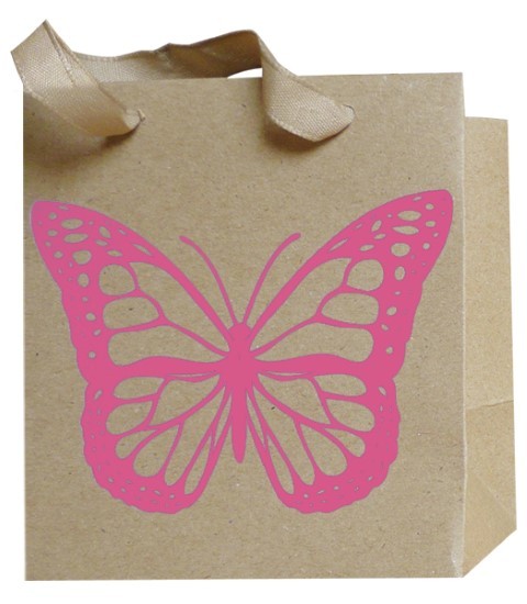 Schmetterling Bag pink 12x12x8cm