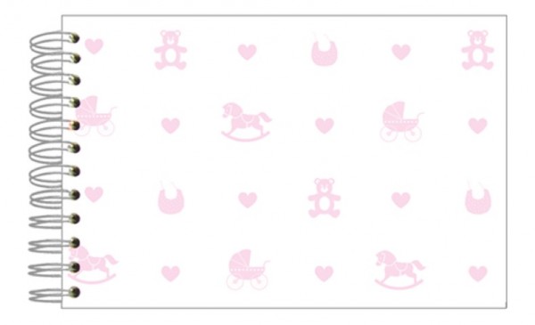 Fotoalbum 13x18 Baby Icons rosa