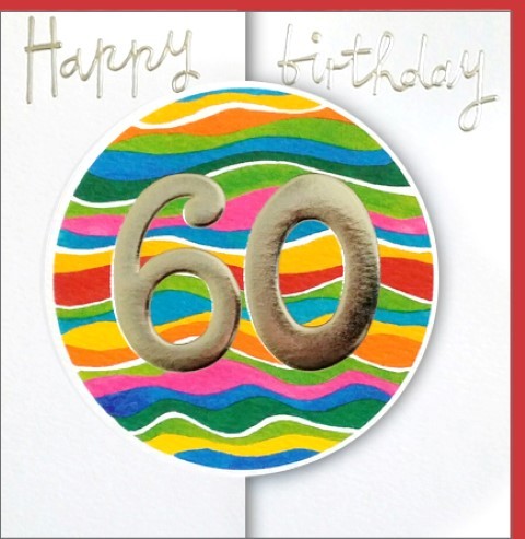 Umschlagk. Happy Birthday 60