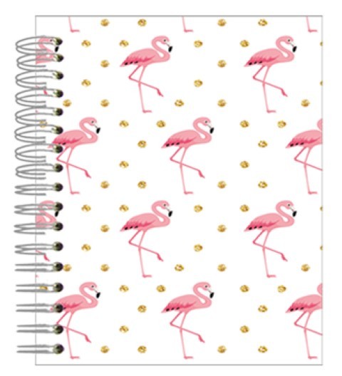 Buch A5 Sparkling Flamingo