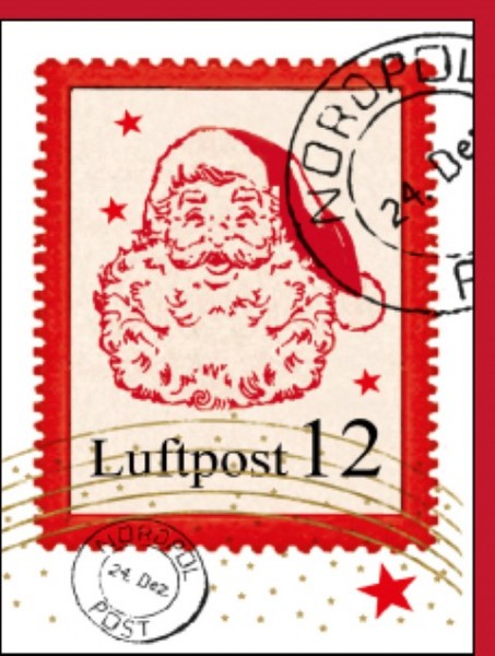 Minik.Weihnachtsmann Briefmarke